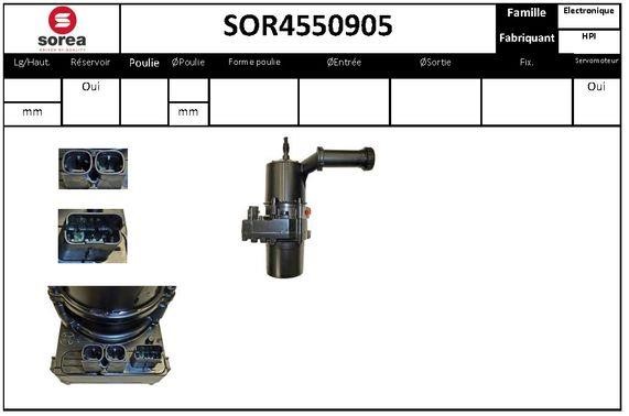 SNRA SOR4550905 Hydraulic Pump, steering system SOR4550905