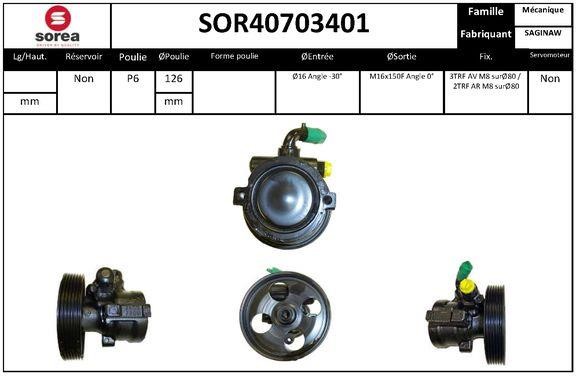 SNRA SOR40703401 Hydraulic Pump, steering system SOR40703401
