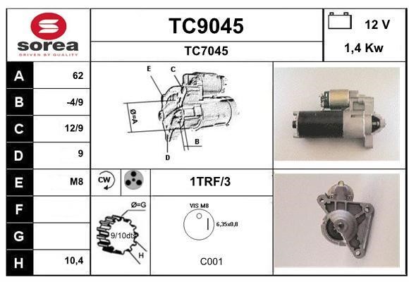 SNRA TC9045 Starter TC9045
