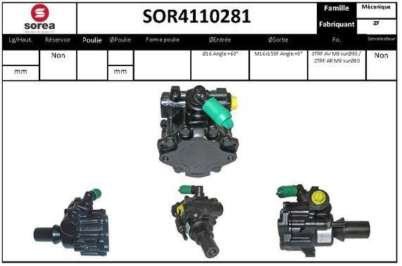 SNRA SOR4110281 Hydraulic Pump, steering system SOR4110281
