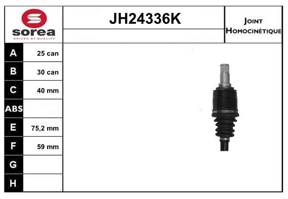 SNRA JH24336K Joint kit, drive shaft JH24336K