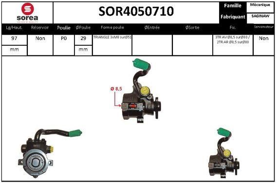 SNRA SOR4050710 Hydraulic Pump, steering system SOR4050710