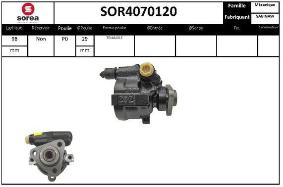 SNRA SOR4070120 Hydraulic Pump, steering system SOR4070120