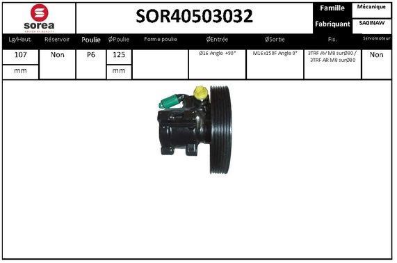 SNRA SOR40503032 Hydraulic Pump, steering system SOR40503032