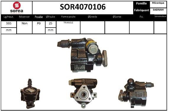 SNRA SOR4070106 Hydraulic Pump, steering system SOR4070106