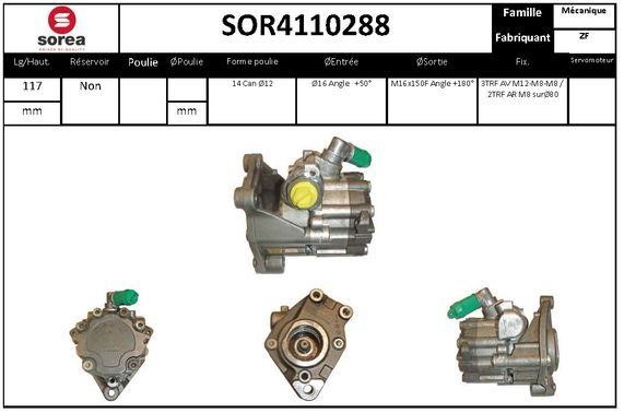 SNRA SOR4110288 Hydraulic Pump, steering system SOR4110288