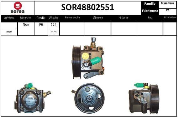 SNRA SOR48802551 Hydraulic Pump, steering system SOR48802551