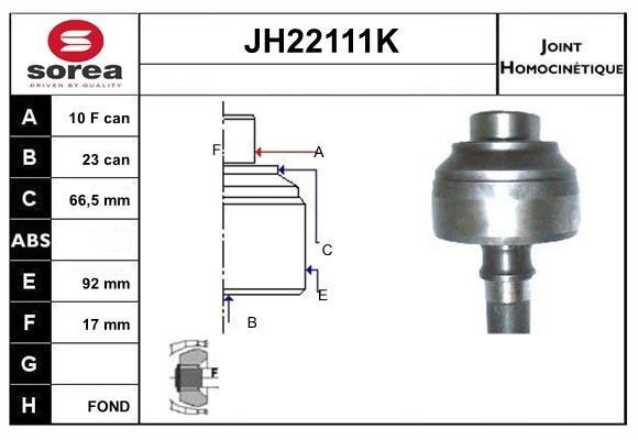 SNRA JH22111K CV joint JH22111K