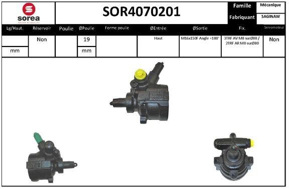 SNRA SOR4070201 Hydraulic Pump, steering system SOR4070201