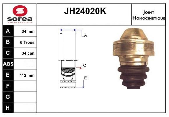 SNRA JH24020K CV joint JH24020K