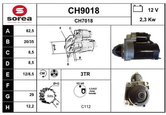 SNRA CH9018 Starter CH9018