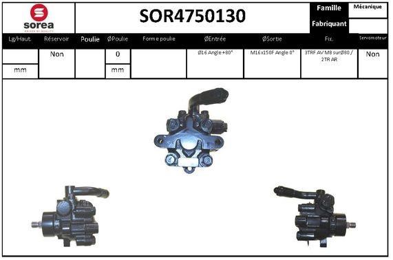 SNRA SOR4750130 Hydraulic Pump, steering system SOR4750130