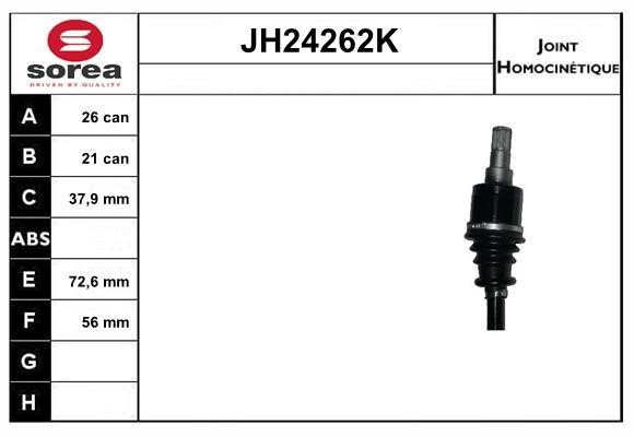 SNRA JH24262K Joint kit, drive shaft JH24262K