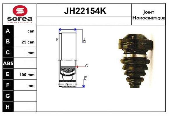 SNRA JH22154K CV joint JH22154K