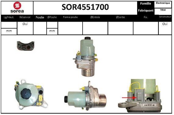 SNRA SOR4551700 Hydraulic Pump, steering system SOR4551700