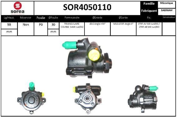 SNRA SOR4050110 Hydraulic Pump, steering system SOR4050110