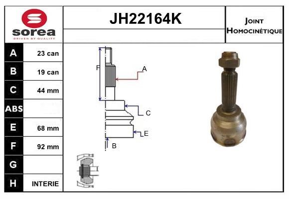 SNRA JH22164K CV joint JH22164K