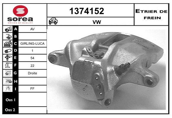 SNRA 1374152 Brake caliper 1374152