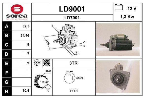 SNRA LD9001 Starter LD9001