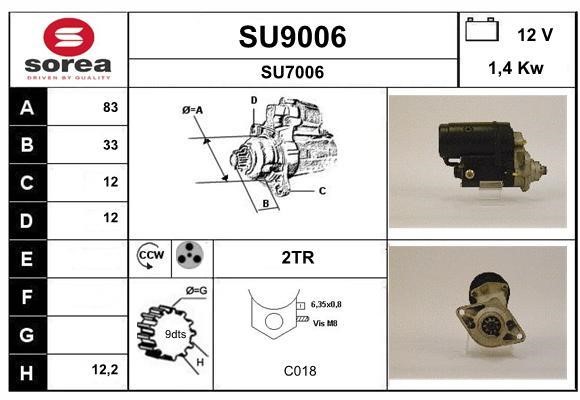 SNRA SU9006 Starter SU9006