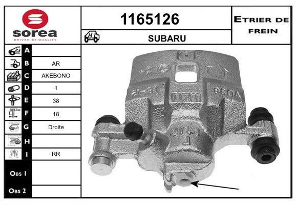 SNRA 1165126 Brake caliper rear right 1165126