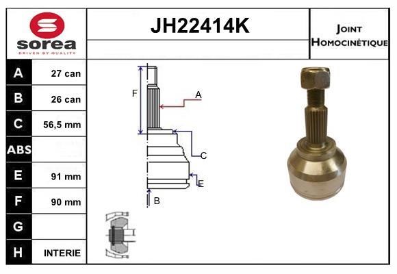 SNRA JH22414K CV joint JH22414K