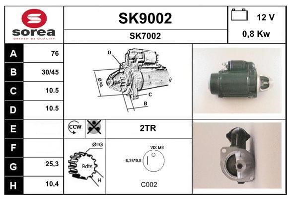 SNRA SK9002 Starter SK9002