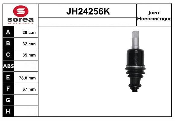 SNRA JH24256K Joint Kit, drive shaft JH24256K
