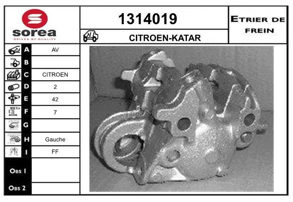 SNRA 1314019 Brake caliper 1314019