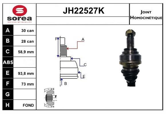 SNRA JH22527K CV joint JH22527K