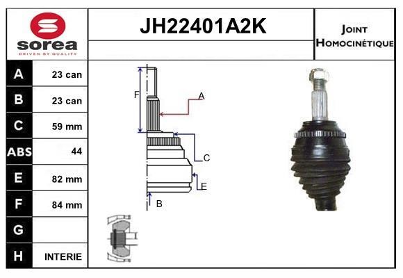 SNRA JH22401A2K CV joint JH22401A2K