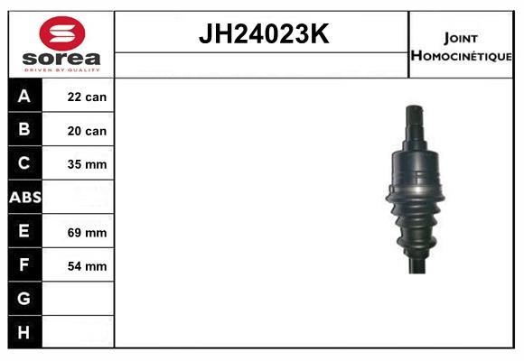 SNRA JH24023K Joint Kit, drive shaft JH24023K