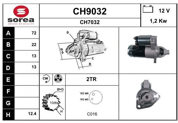 SNRA CH9032 Starter CH9032