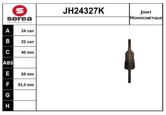 SNRA JH24327K Joint kit, drive shaft JH24327K