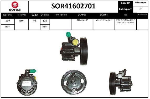 SNRA SOR41602701 Hydraulic Pump, steering system SOR41602701