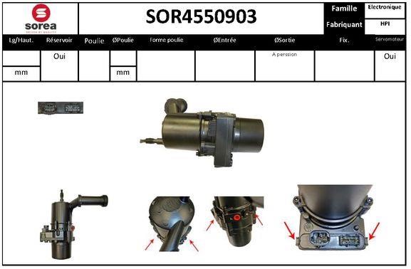 SNRA SOR4550903 Hydraulic Pump, steering system SOR4550903
