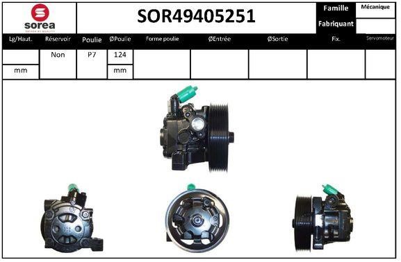 SNRA SOR49405251 Hydraulic Pump, steering system SOR49405251