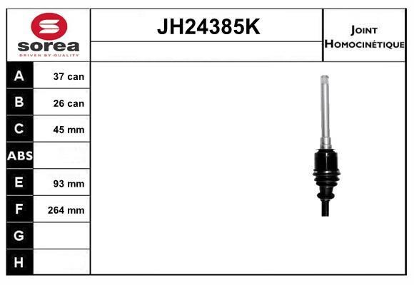 SNRA JH24385K Joint kit, drive shaft JH24385K