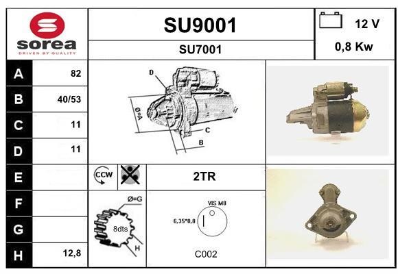SNRA SU9001 Starter SU9001
