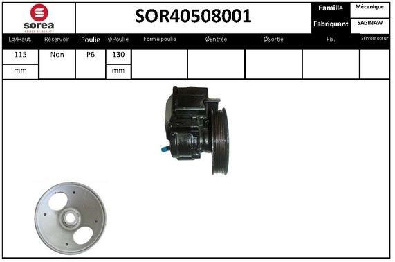 SNRA SOR40508001 Hydraulic Pump, steering system SOR40508001