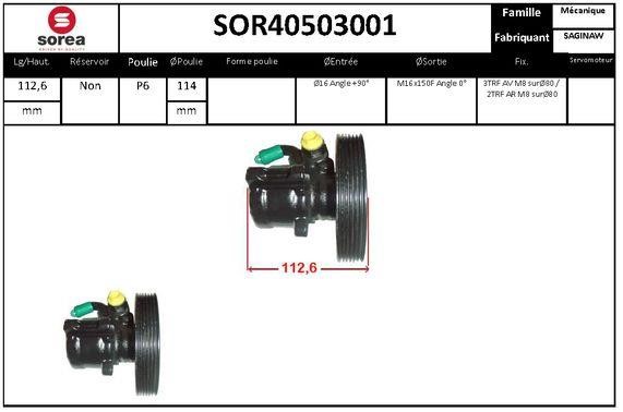 SNRA SOR40503001 Hydraulic Pump, steering system SOR40503001
