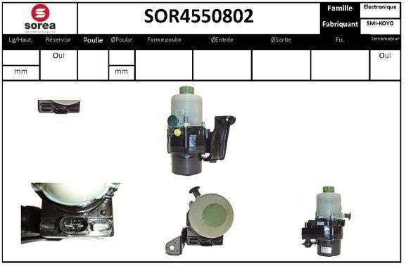 SNRA SOR4550802 Hydraulic Pump, steering system SOR4550802