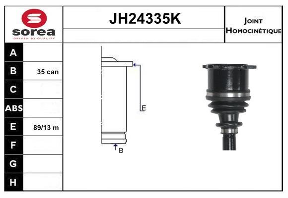 SNRA JH24335K Joint kit, drive shaft JH24335K