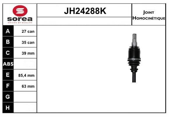 SNRA JH24288K Joint kit, drive shaft JH24288K