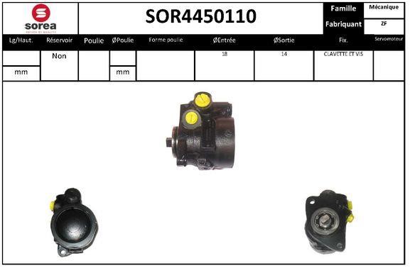 SNRA SOR4450110 Hydraulic Pump, steering system SOR4450110