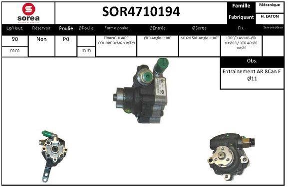 SNRA SOR4710194 Hydraulic Pump, steering system SOR4710194