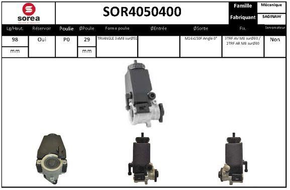 SNRA SOR4050400 Hydraulic Pump, steering system SOR4050400