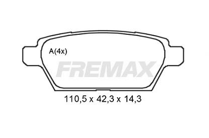 Fremax FBP-2191 Front disc brake pads, set FBP2191