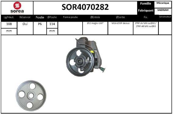 SNRA SOR4070282 Hydraulic Pump, steering system SOR4070282