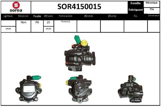 SNRA SOR4150015 Hydraulic Pump, steering system SOR4150015